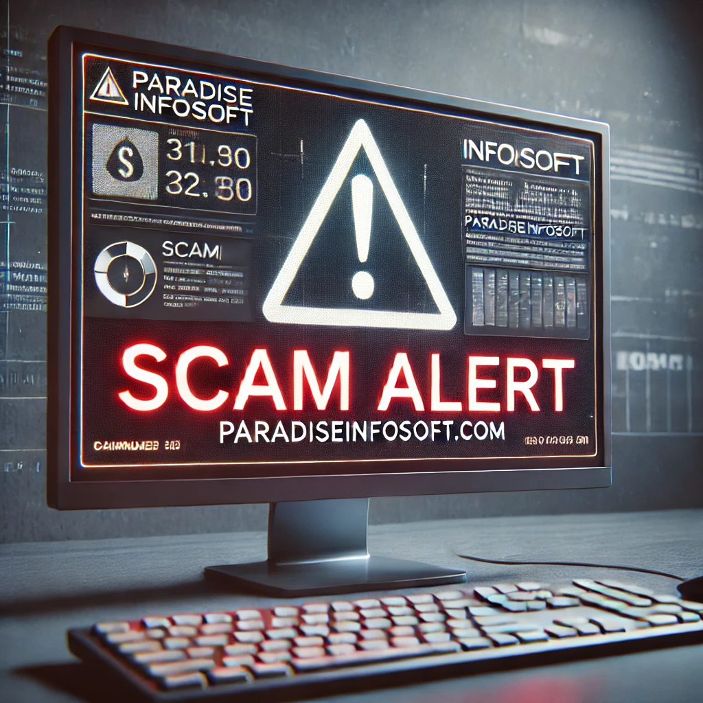 paradiseinfosoft.com scam